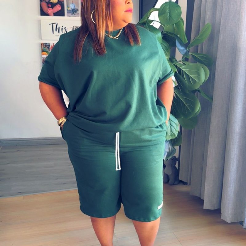 Bottle Green Two-Piece Set